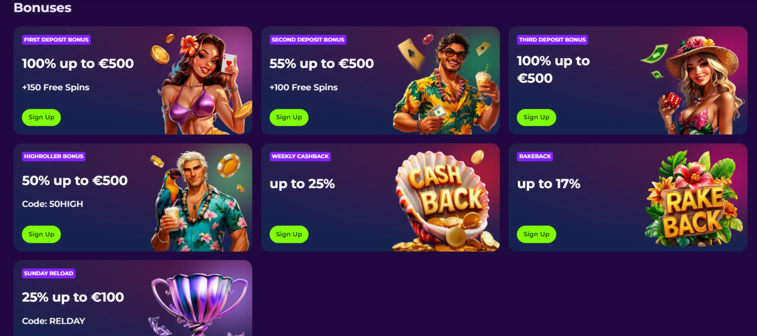 gambloria casino bonuses